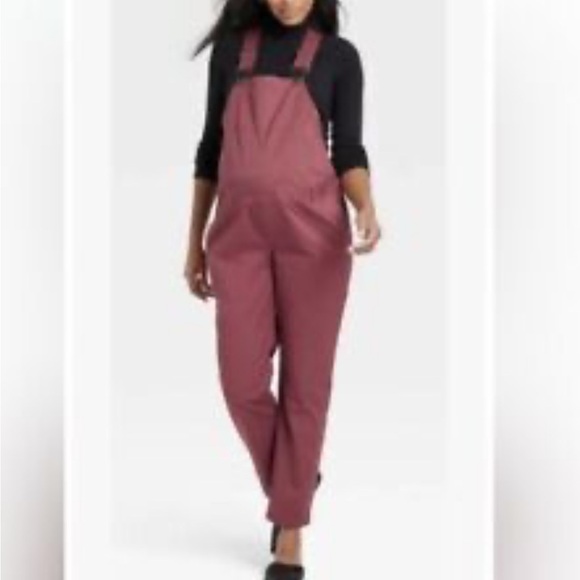 Pants - The Nines by HATCH Sleeveless Cotton Twill Maternity Jumpsuit Size 6 EUC